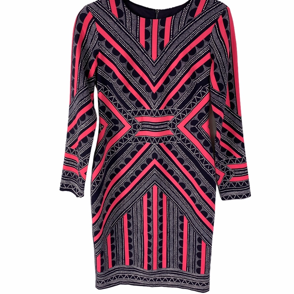 Vince Camuto Sheath Dress Size 6 Dark Purple Pink - Picture 3 of 6
